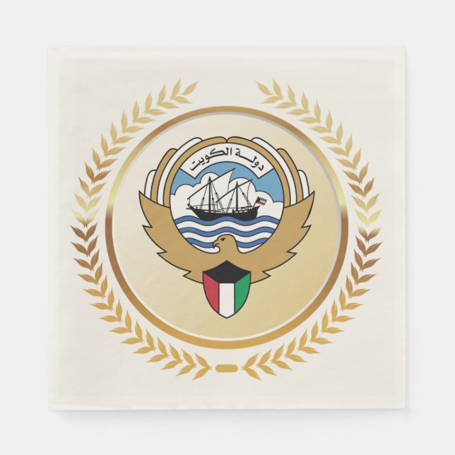Emblem för staten Kuwait Pappersservett (Framsidan)