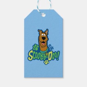 Emblem för tecken för Scooby-Doo tasstryck Presentetikett