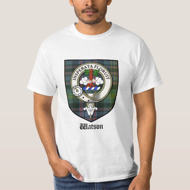 Emblem för Tshirt/för Tartan/för klan för Watson Tee (Framsida)