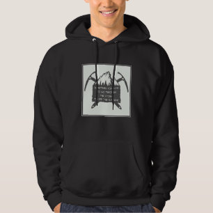 Emblem för vintageäventyrlogotyp, Emblem med Sweatshirt Med Luva