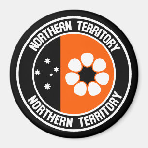 Emblem från norra territorialrundan magnet