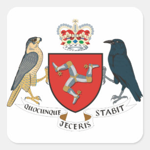 emblem fyrkantigt klistermärke