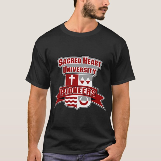 Emblem helig Heart Universiteten T Shirt (Framsida)