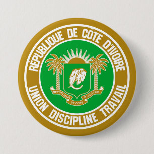 Emblem i Elfenbenskusten Kusten Knapp