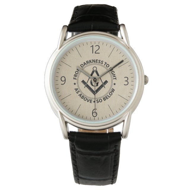 Emblem i frimurare armbandsur (Framsida)