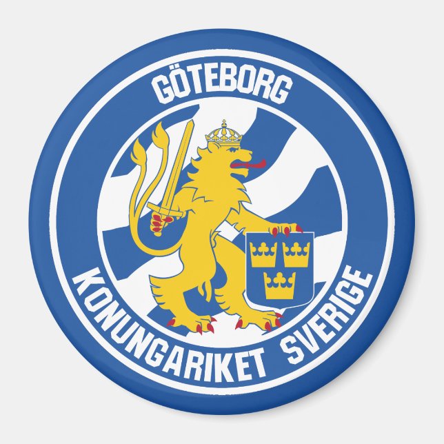 Emblem i Göteborgsrundan Magnet (Framsidan)