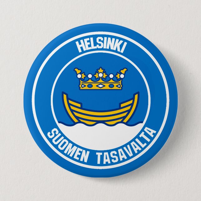 Emblem i Helsingforsrundan Knapp (Framsida)