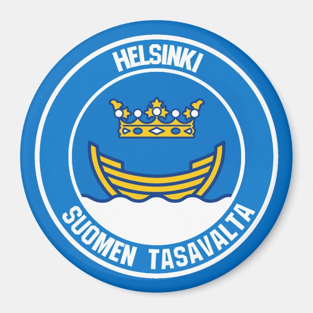Emblem i Helsingforsrundan Magnet (Framsidan)