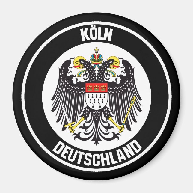 Emblem i Köln-rundan Magnet (Framsidan)