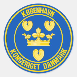 Emblem i Köpenhamnsrundan Runt Klistermärke