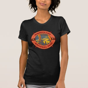 Emblem i mammoth Cave nationalpark Retro Compass T Shirt