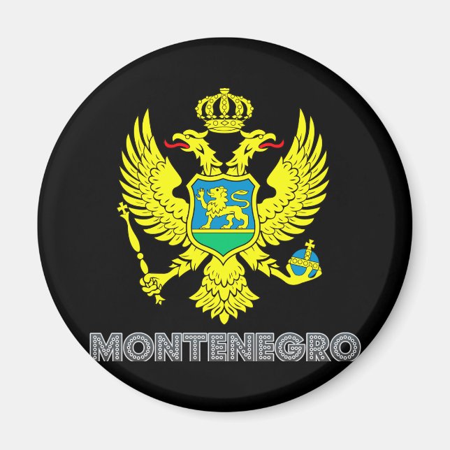 Emblem i Montenegro Magnet (Framsidan)