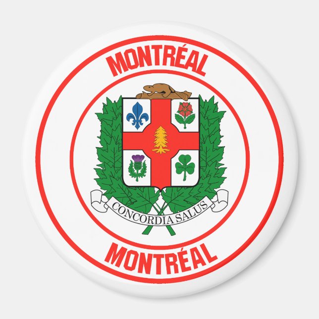 Emblem i Montrealrundan Magnet (Framsidan)