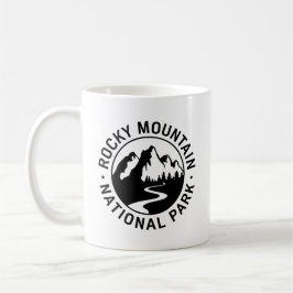 Emblem i nationalparken Rocky Mountain Kaffemugg