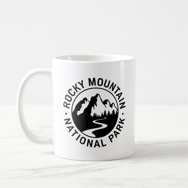 Emblem i nationalparken Rocky Mountain Kaffemugg (Vänster)