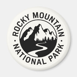 Emblem i nationalparken Rocky Mountain Magnet