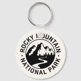 Emblem i nationalparken Rocky Mountain Nyckelring