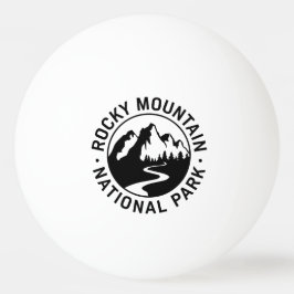 Emblem i nationalparken Rocky Mountain Pingisboll