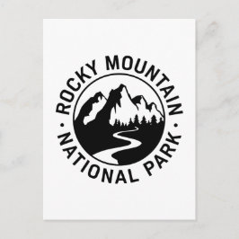 Emblem i nationalparken Rocky Mountain Vykort