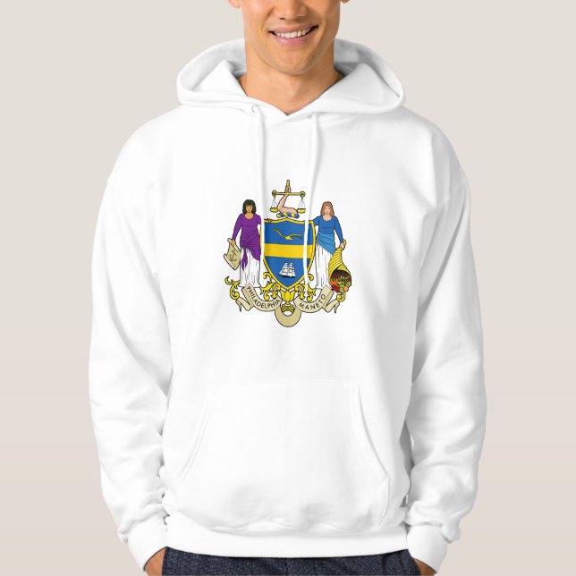 Emblem i Philadelphia, Pennsylvania Hoodie (Framsida)