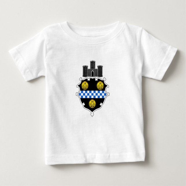 Emblem i Pittsburgh, Pennsylvania Baby T-Shirt (Framsida)