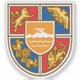Emblem jackande av Republiken Armeniens arm Klistermärken