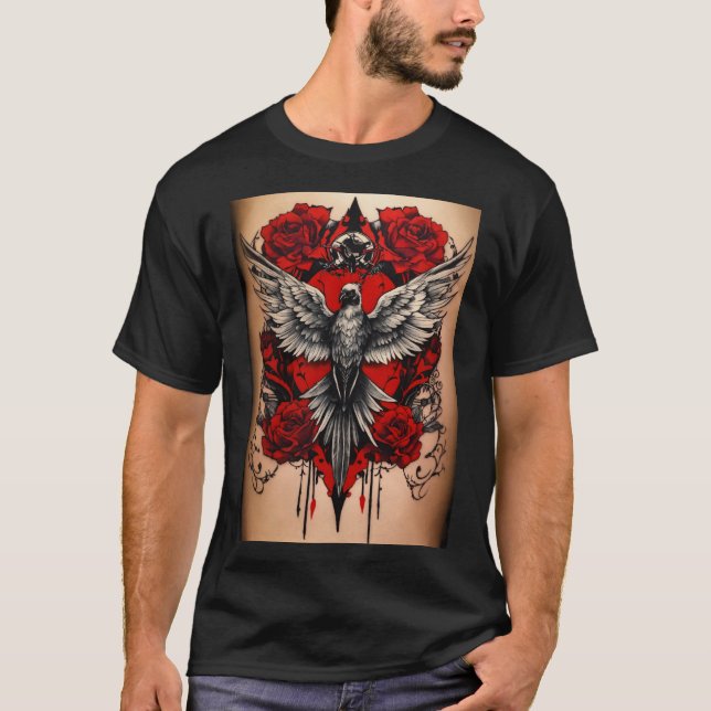 Emblem: Kinesisk dragefartyg T Shirt (Framsida)