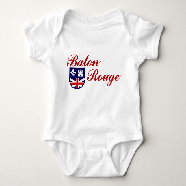 Emblem of Baton Rouge, Louisiana Baby Bodykostym T Shirt (Framsida)