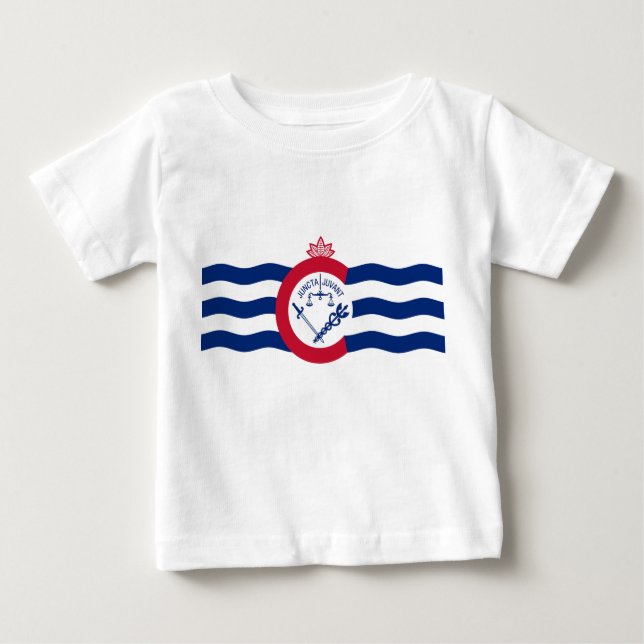 Emblem of Cincinnati, Ohio Baby T-Shirt (Framsida)