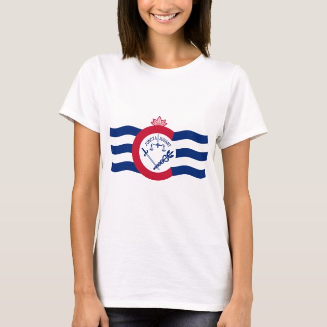 Emblem of Cincinnati, Ohio T-Shirt (Framsida)