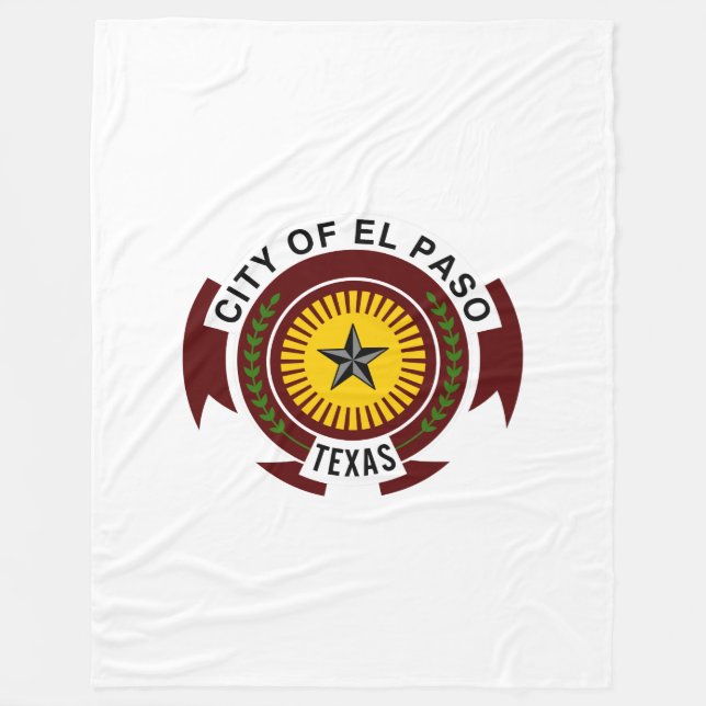 Emblem of City of El Paso, Texas Fleece Blanket (Framsidan)
