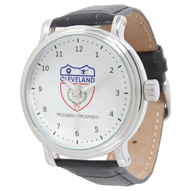 Emblem of Cleveland, Ohio Armbandsur (Vinklad)