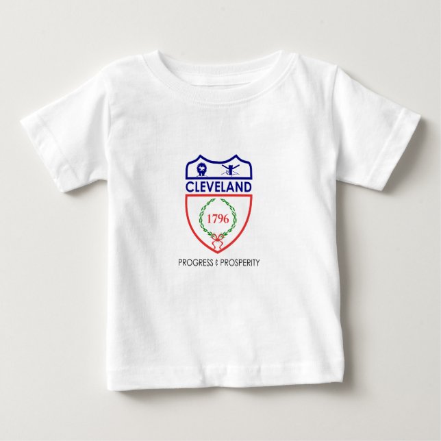 Emblem of Cleveland, Ohio Baby T-Shirt (Framsida)