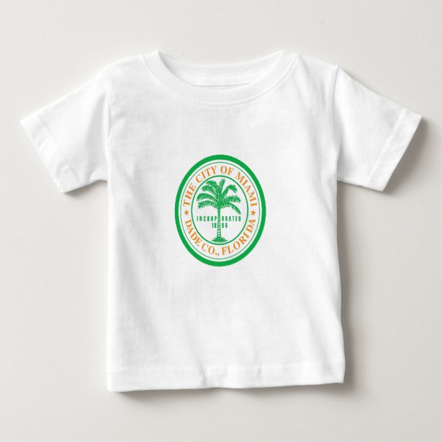 Emblem of Miami, Florida Baby T-Shirt (Framsida)