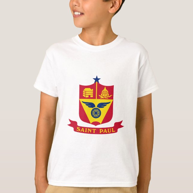 Emblem of St Paul, Minnesota T-Shirt (Framsida)