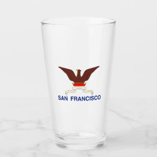 Emblem of St Paul,Mnesota Glass Glaskopp