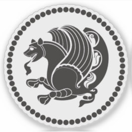 Emblem of the Sasanian Empire (Simurgh), Iran Klistermärken