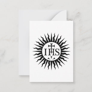 Emblem of the Society of Jesus Anteckningskort