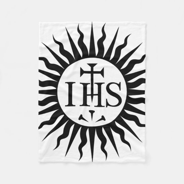 Emblem of the Society of Jesus Fleecefilt (Framsidan)