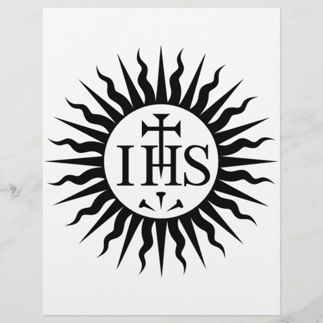 Emblem of the Society of Jesus Reklamblad (Framsidan)