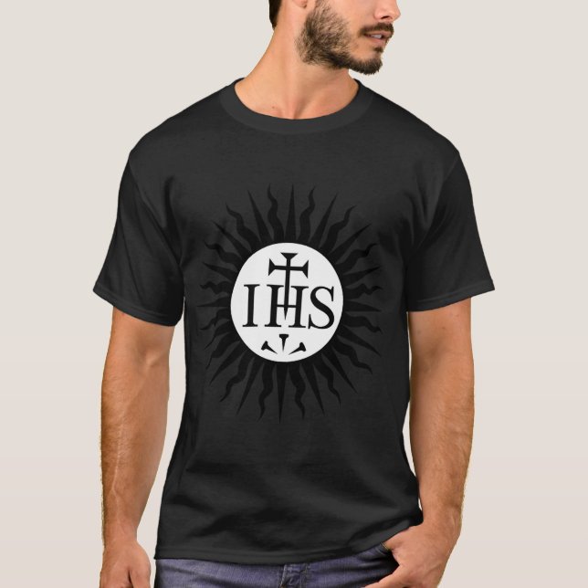 Emblem of the Society of Jesus T Shirt (Framsida)
