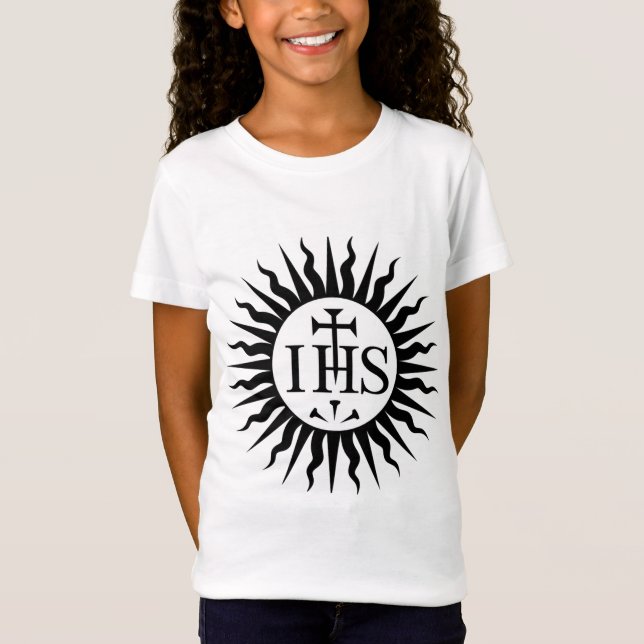 Emblem of the Society of Jesus T Shirt (Framsida)