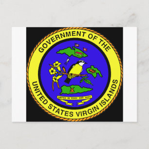 Emblem på Amerikanska Jungfruöarna Vykort