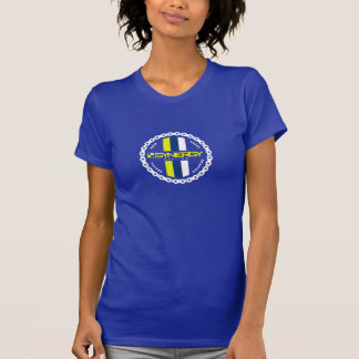 Emblem på blåttkvinnor tröja