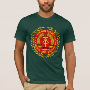 Emblem tyska kommunistiska East Germany för GDR T Shirt