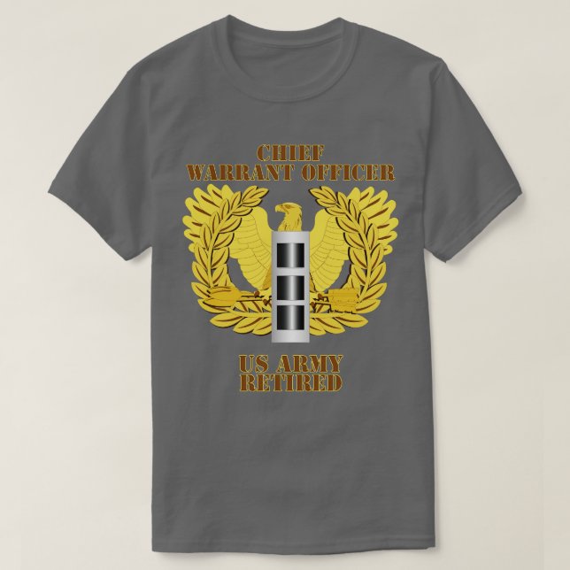 Emblem Warrant CW3 Redragen T Shirt (Design framsida)