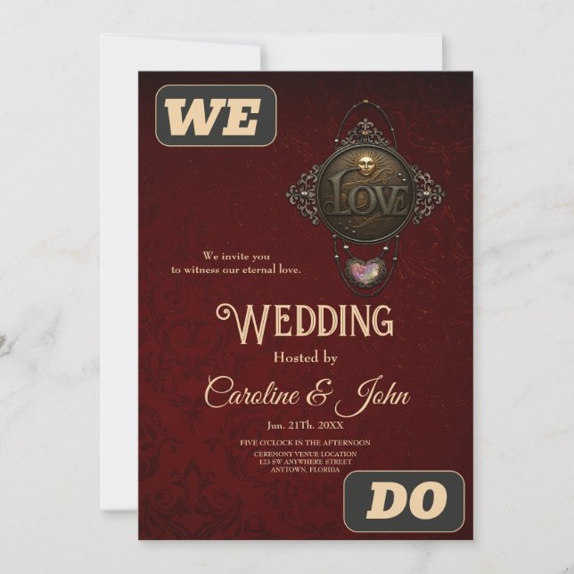 Emblemet i Kärlek. Inbjudningar (Framsida)