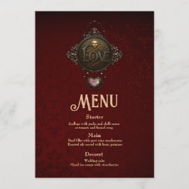 Emblemet i Kärlek. Meny