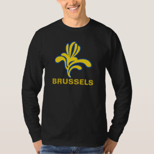 EmblemIris Bryssel Bruxelles Brussel Belgien T-shirt
