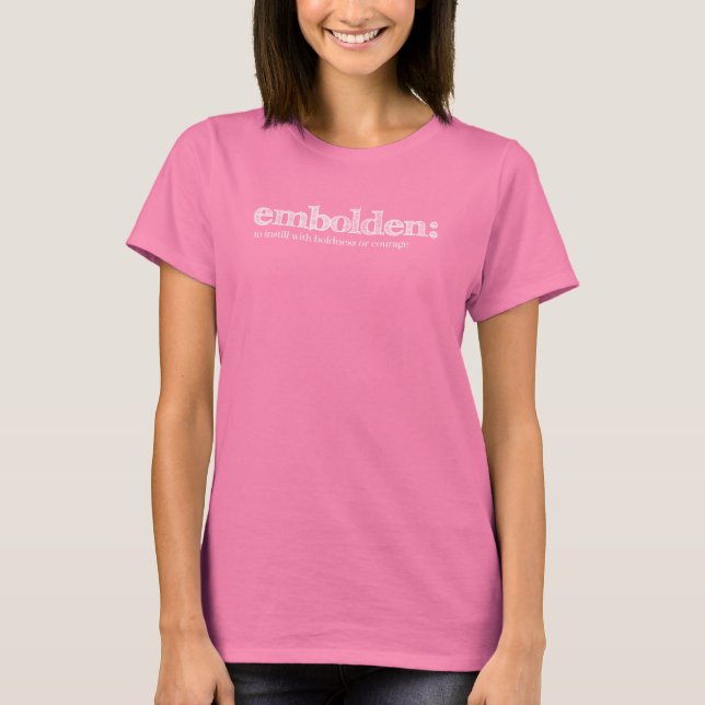 Embolden Tee in Mörk Grått (Framsida)